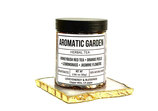 AROMATIC GARDEN Handcrafted Herbal Tea Blend: Plastic Jars