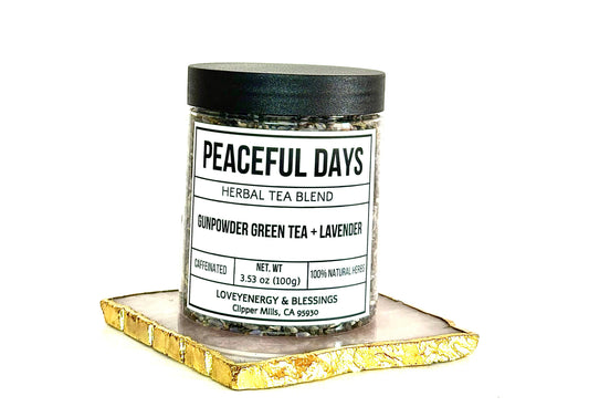 PEACEFUL DAYS Handcrafted Herbal Tea Blend: Plastic Jars