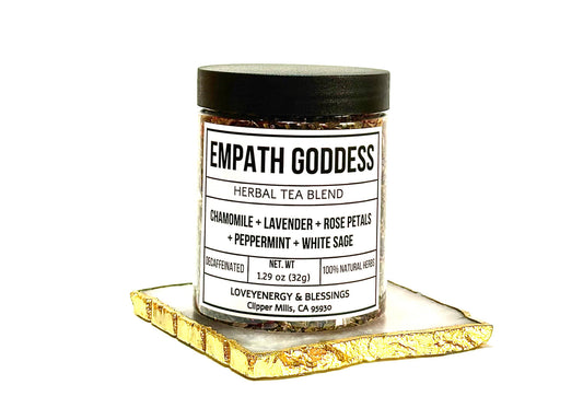 EMPATH GODDESS Handcrafted Herbal Tea Blend: Plastic Jars