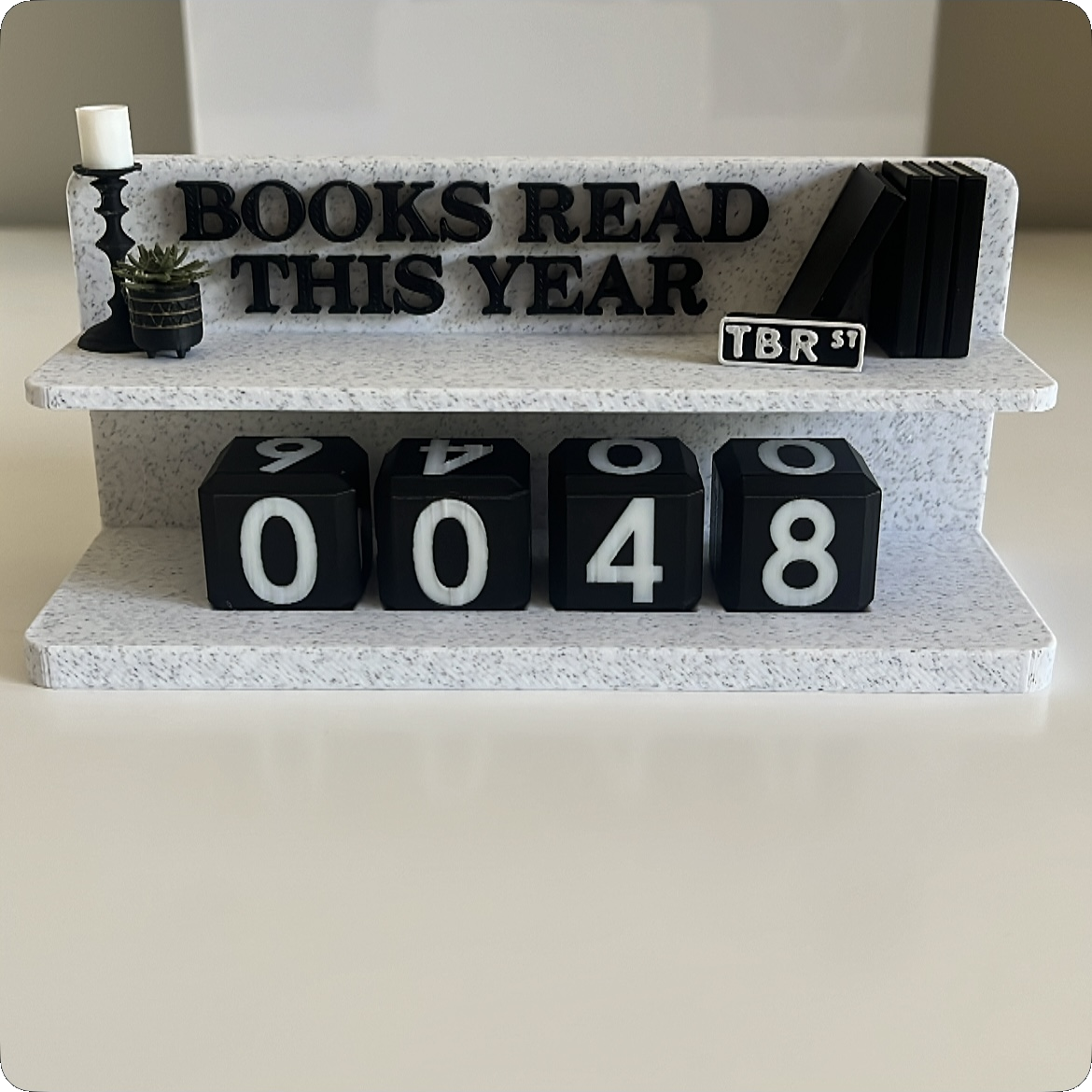 Modern Classic 3d Book Counter