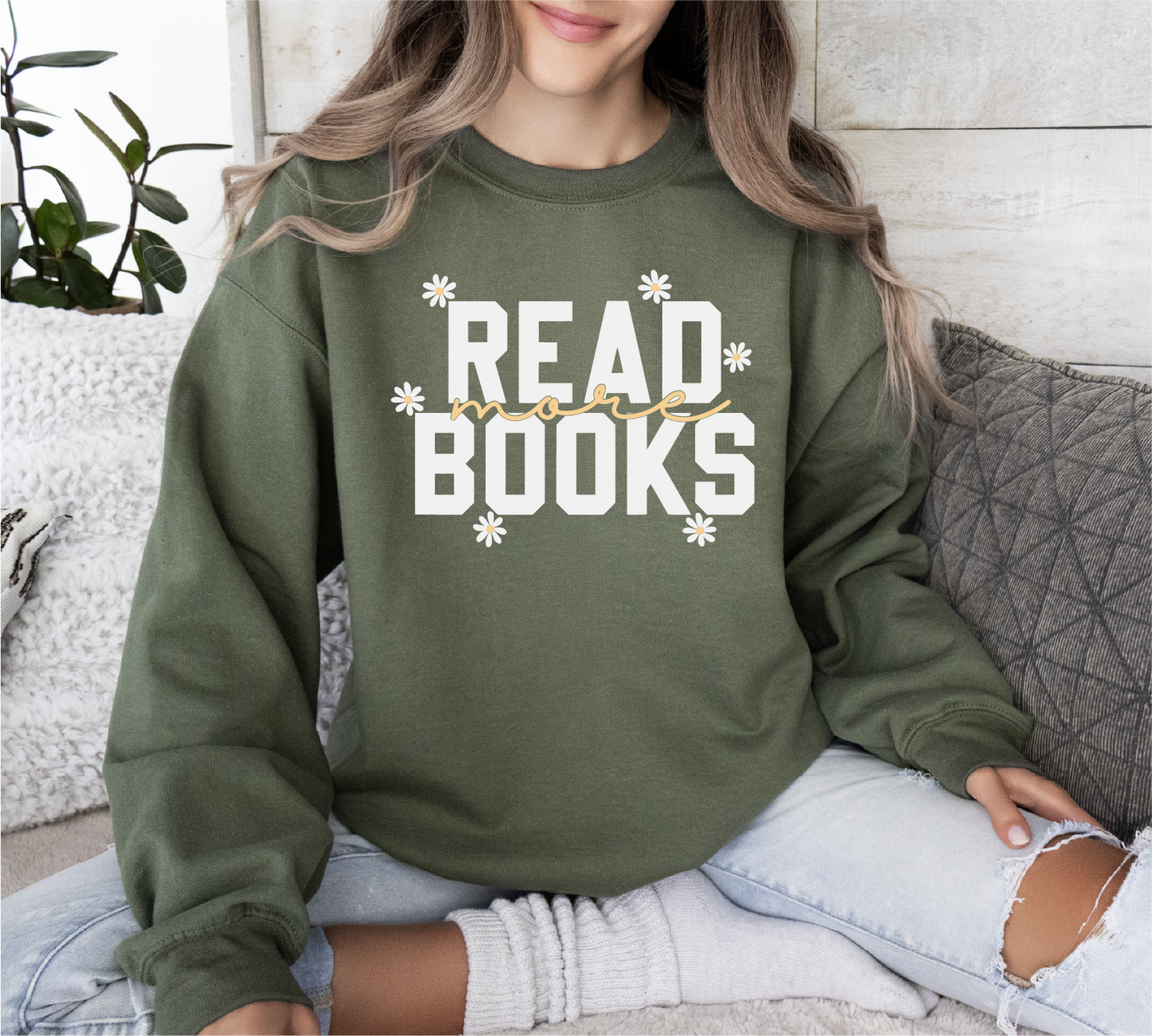 Read More Books Gildan Crewneck Sweatshirt