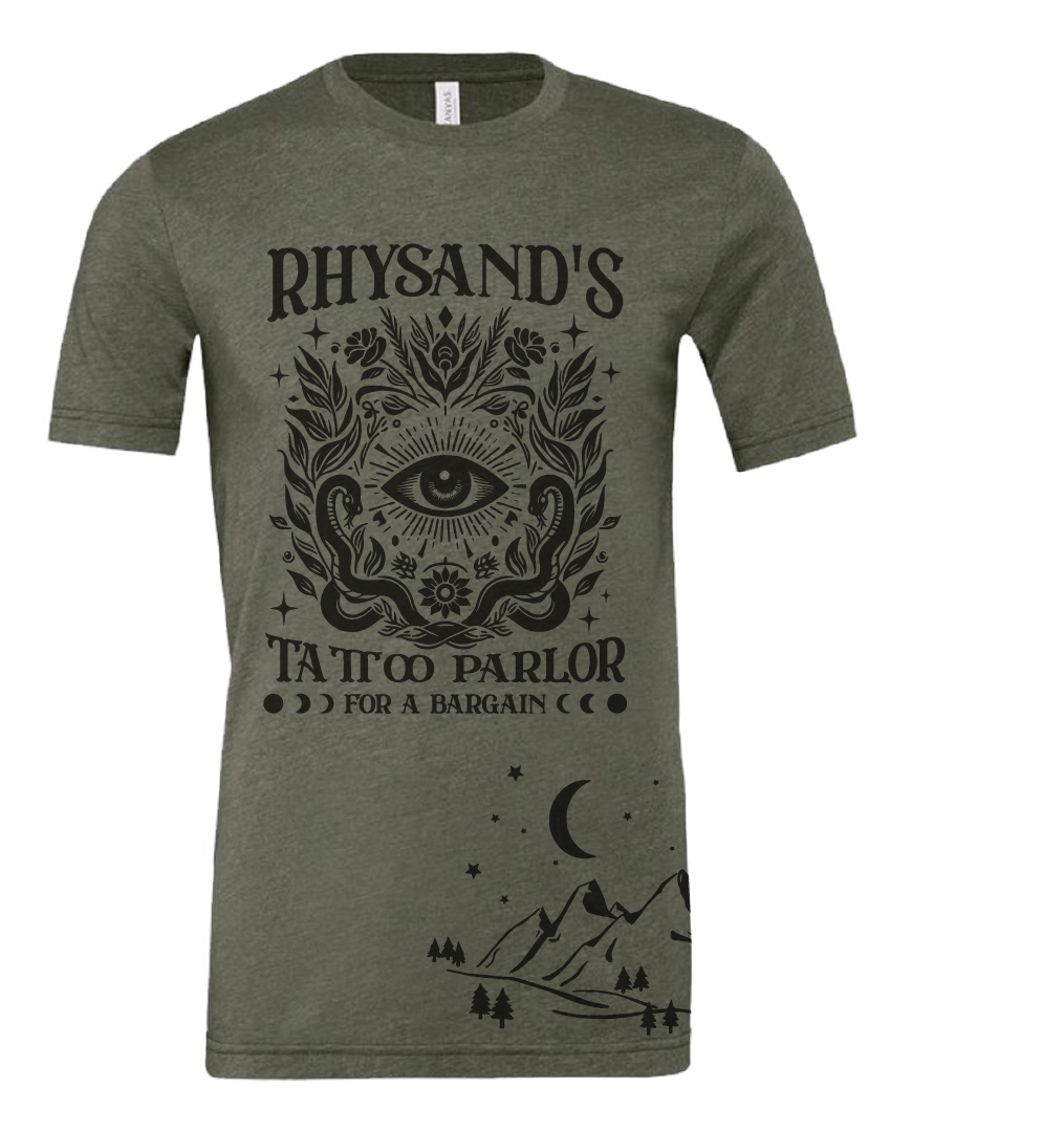 Rhysand's Tattoo Parlor Bella Canvas Tees