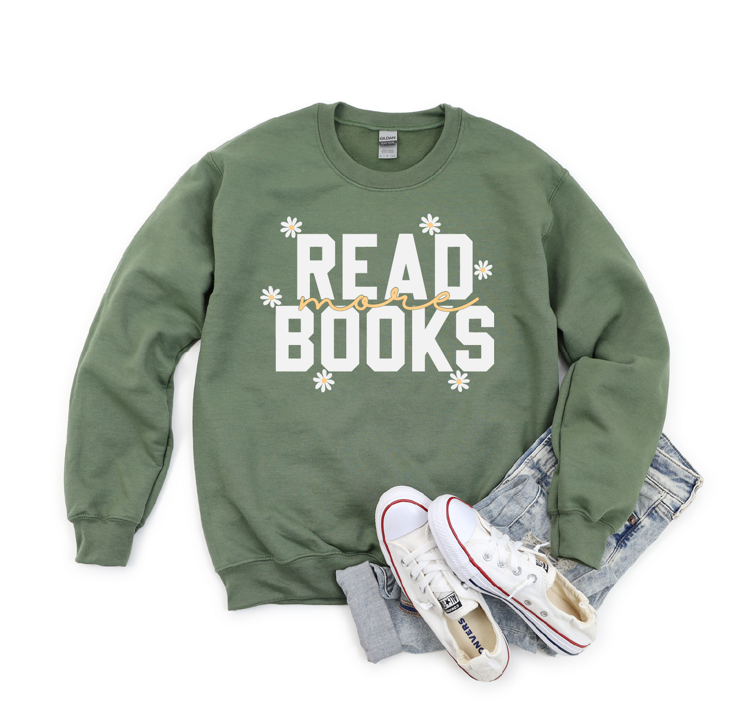 Read More Books Gildan Crewneck Sweatshirt